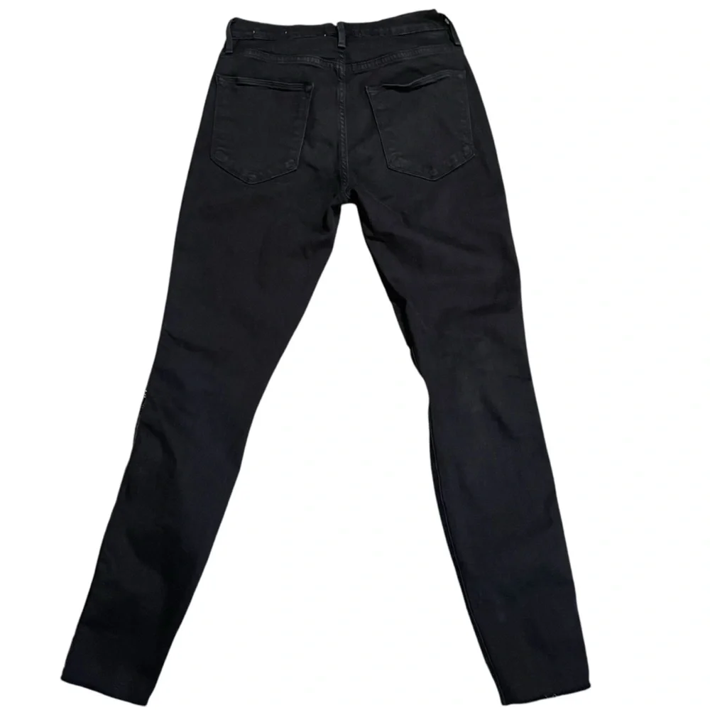 FRAME Le High Straight Glitter Stripe Jeans‎ Size 25 - Picture 8 of 15